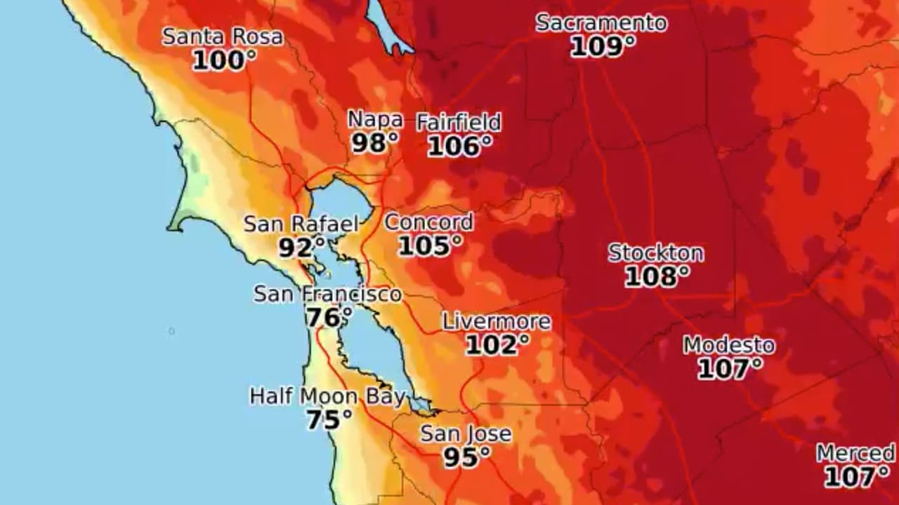 Ola de calor en el Área de la Bahía deja récords de altas temperaturas