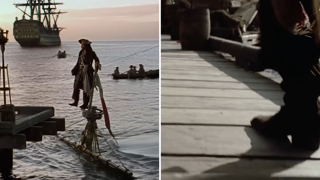 El capitán Jack Sparrow pisó el muelle con el pie equivocado