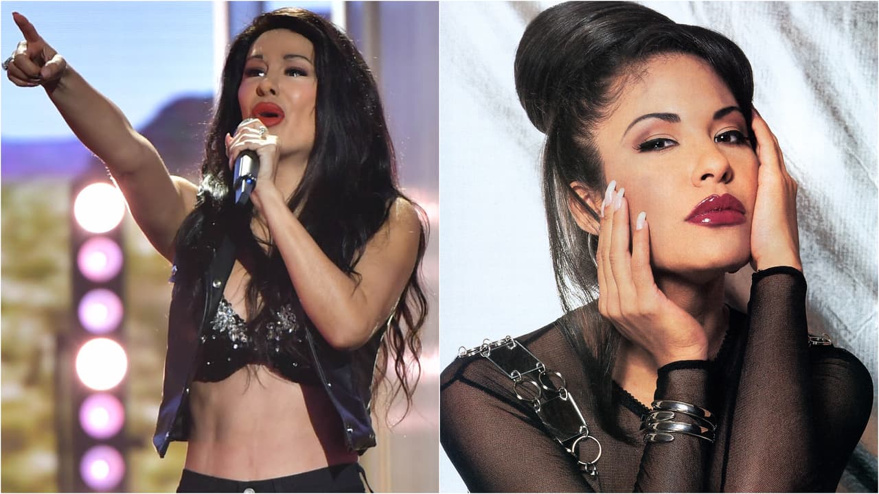 'El Bombón Asesino'
<b><a href="https://www.univision.com/shows/tu-cara-me-suena/ninel-conde-cumple-un-sueno-al-transformarse-en-selena-en-el-escenario-de-tu-cara-me-suena-2022-video" target="_blank">cumplió un sueño al dar vida a Selena</a></b> con su exitoso tema 'Amor Prohibido'.