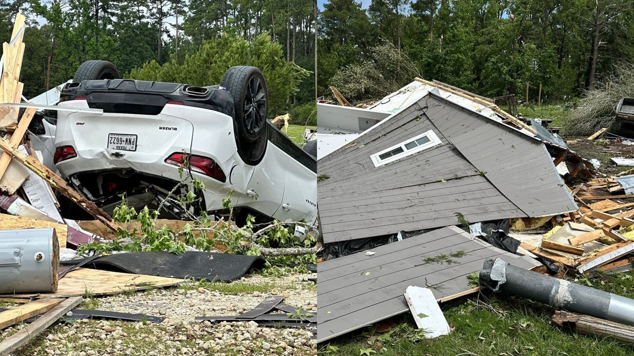Poderoso tornado EF-1 impactó al condado de Trinity durante el 28 de abril