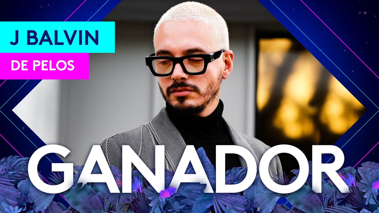 Con su particular estilo, J Balvin se quedó con el Premio Juventud en la categoría 'De Pelos'.
