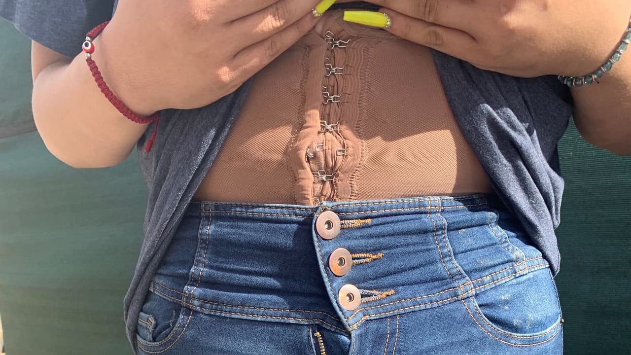 Una mujer fue detenida con la droga envuelta en su cuerpo dentro de una faja.