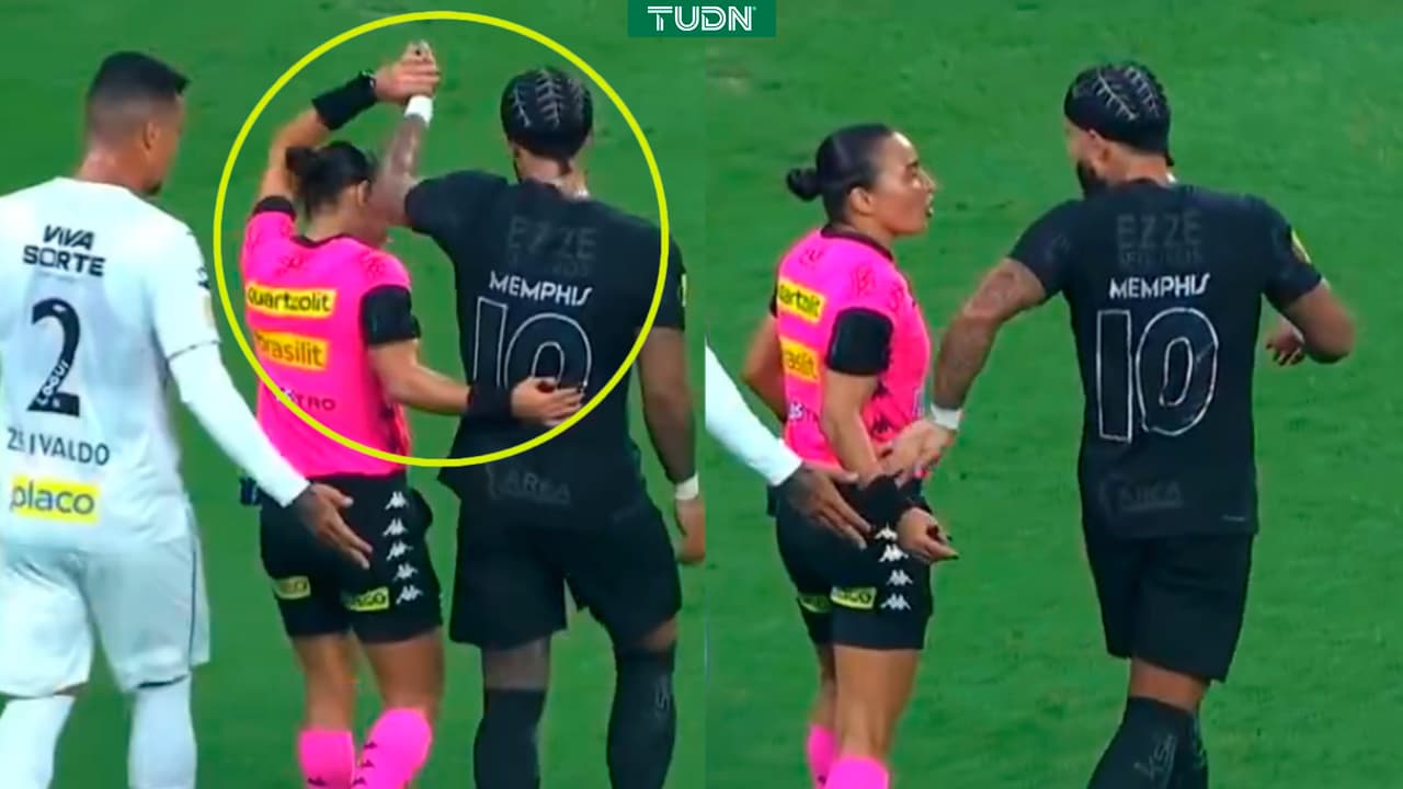 El gesto cariñoso de Depay con una árbitra que crea polémica en Brasil
