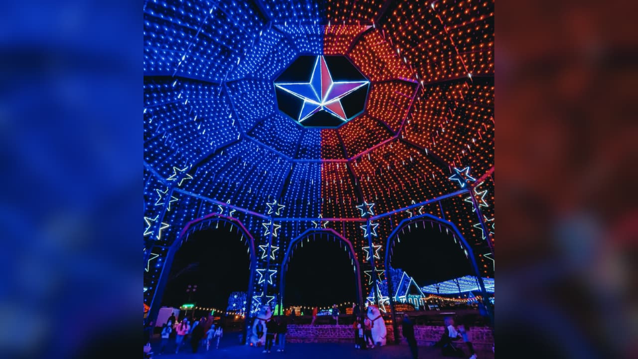 Este domo texano repleto de luces es uno de los puntos favoritos para selfies.