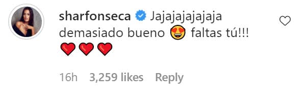 La venezolana lo tomó con humor y aplaudió la creatividad de la actriz diciéndole que faltó ella en la foto real. 
<br>