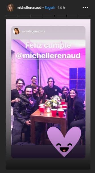 De esta manera es como Michelle Renaud celebró un año más de vida, pero ahora junto a su nuevo amor, Danilo Carrera.