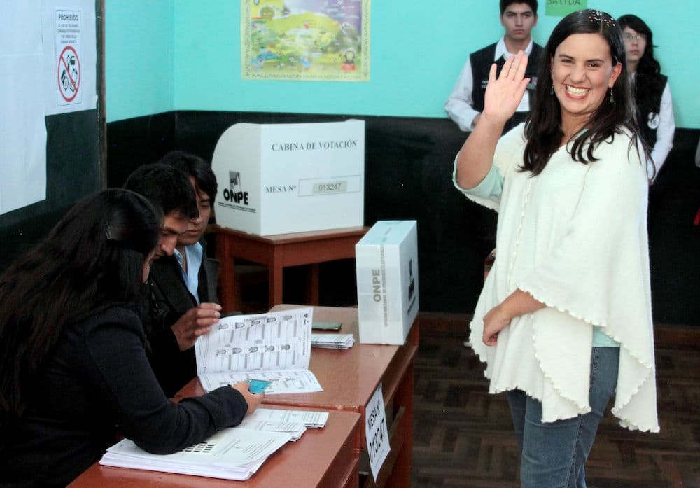 Verónika Mendoza, candidata izquierdista de Perú