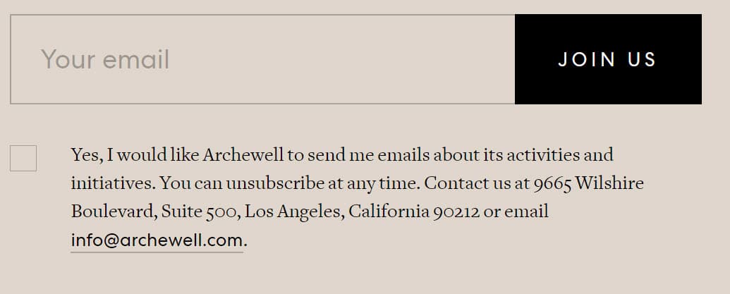 El sitio de la fundación proporciona una dirección postal de Beverly Hills, así como un correo electrónico de contacto.
<br>
