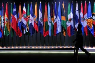 Banderas latinoamericanas.