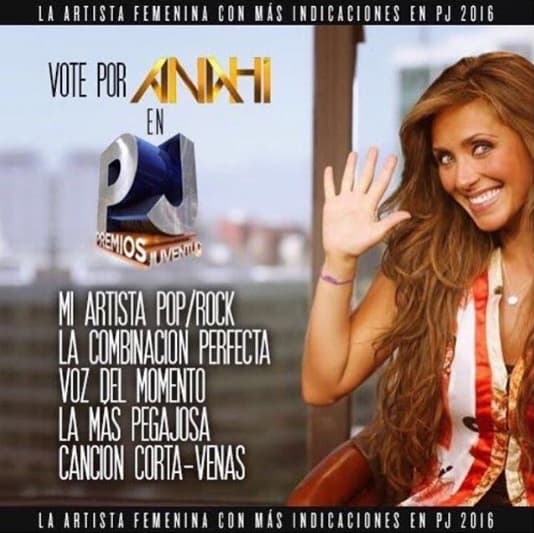 Anahí regresa con todo a Premios Juventud, y no puedes dejar de apoyarla.