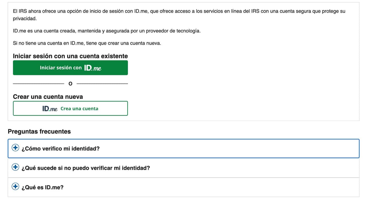 Avanza con el proceso y presiona el botón de crear cuenta nueva. Si ya la tienes, inicia tu sesión.