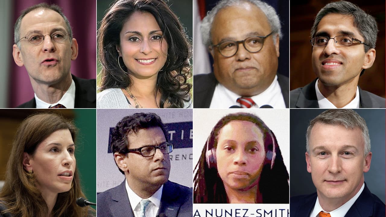 Los rostros de los médicos, científicos y expertos en vacunas del equipo de Joe Biden contra el coronavirus