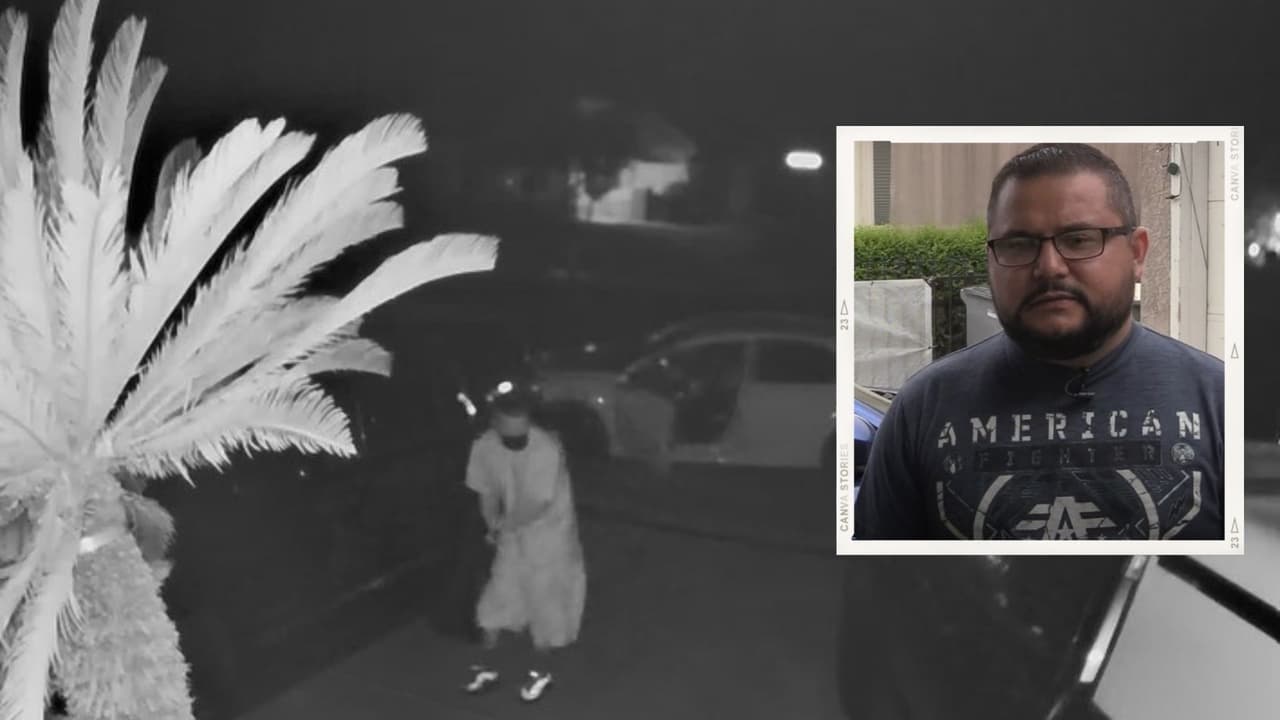 “No duermo por el miedo”. Hombre de Fresno graba a sospechoso que intentó robarle el convertidor de su auto