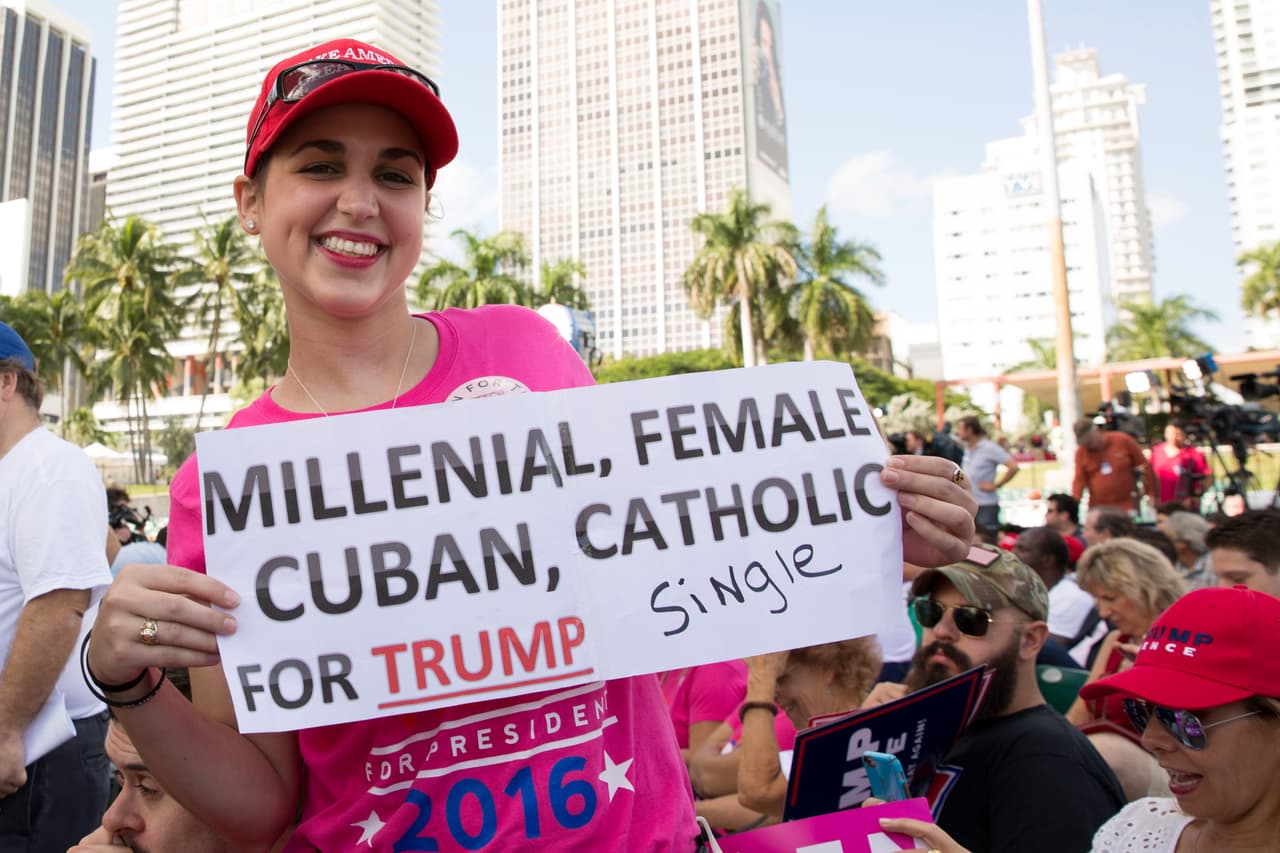 Los 'millennials' e hispanos que no te imaginas que votarán por Trump