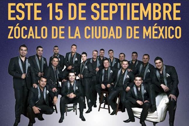 La Arrolladora ensaya para cantar en el Zócalo 