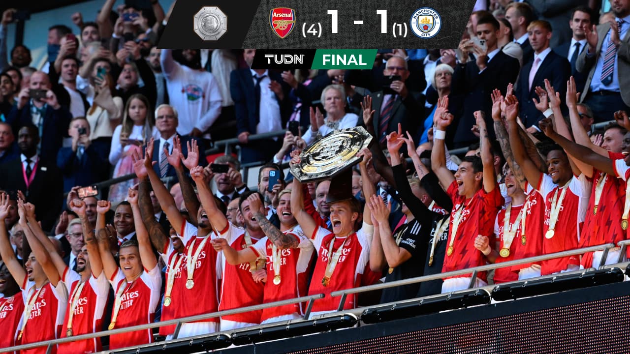 ¡Adiós al sextete! Arsenal le quita al City la Community Shield