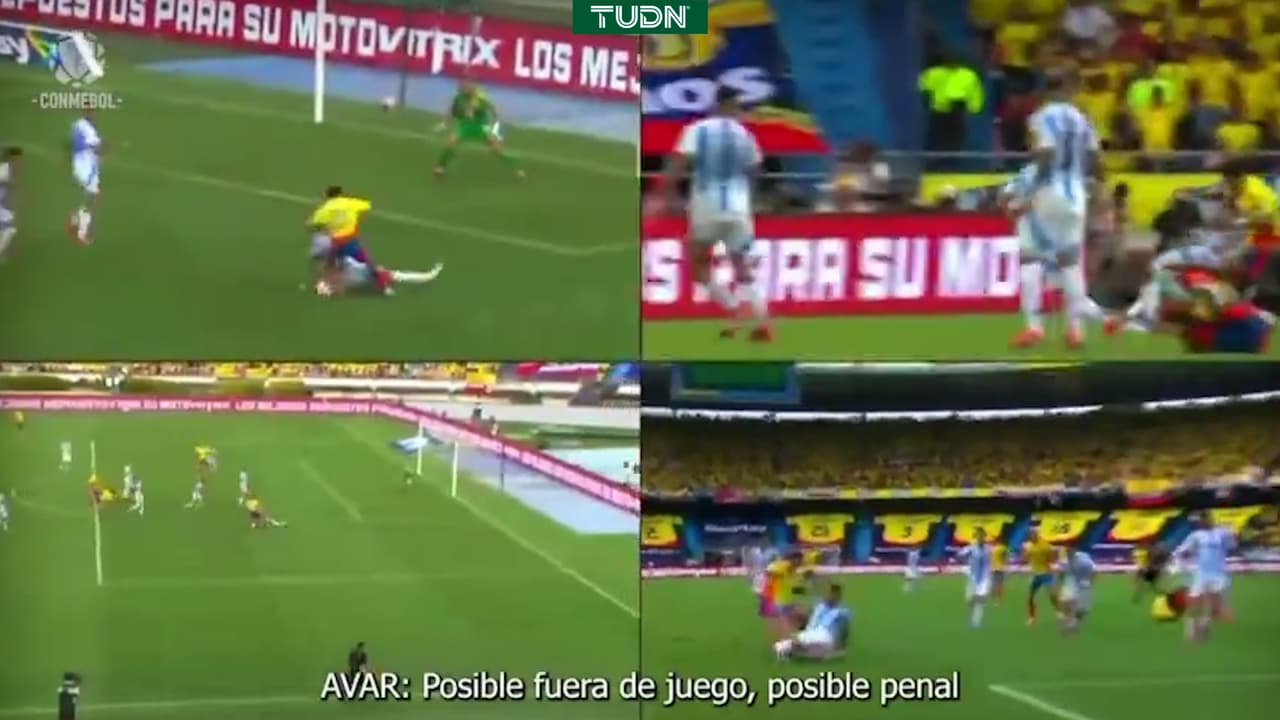 Revelan polémicos audios del VAR del juego entre Colombia y Argentina