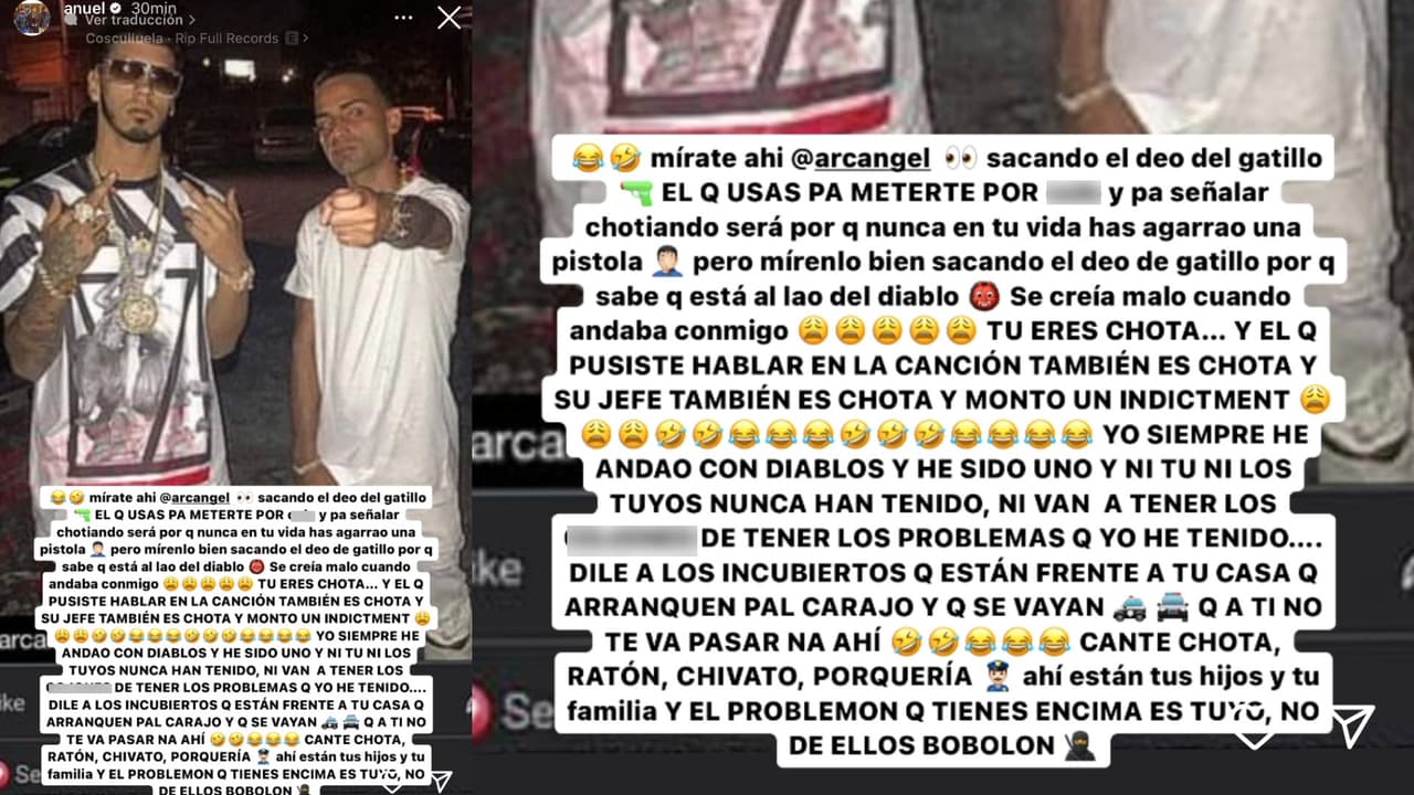 Este es el nuevo mensaje de Anuel en contra de Arcángel.