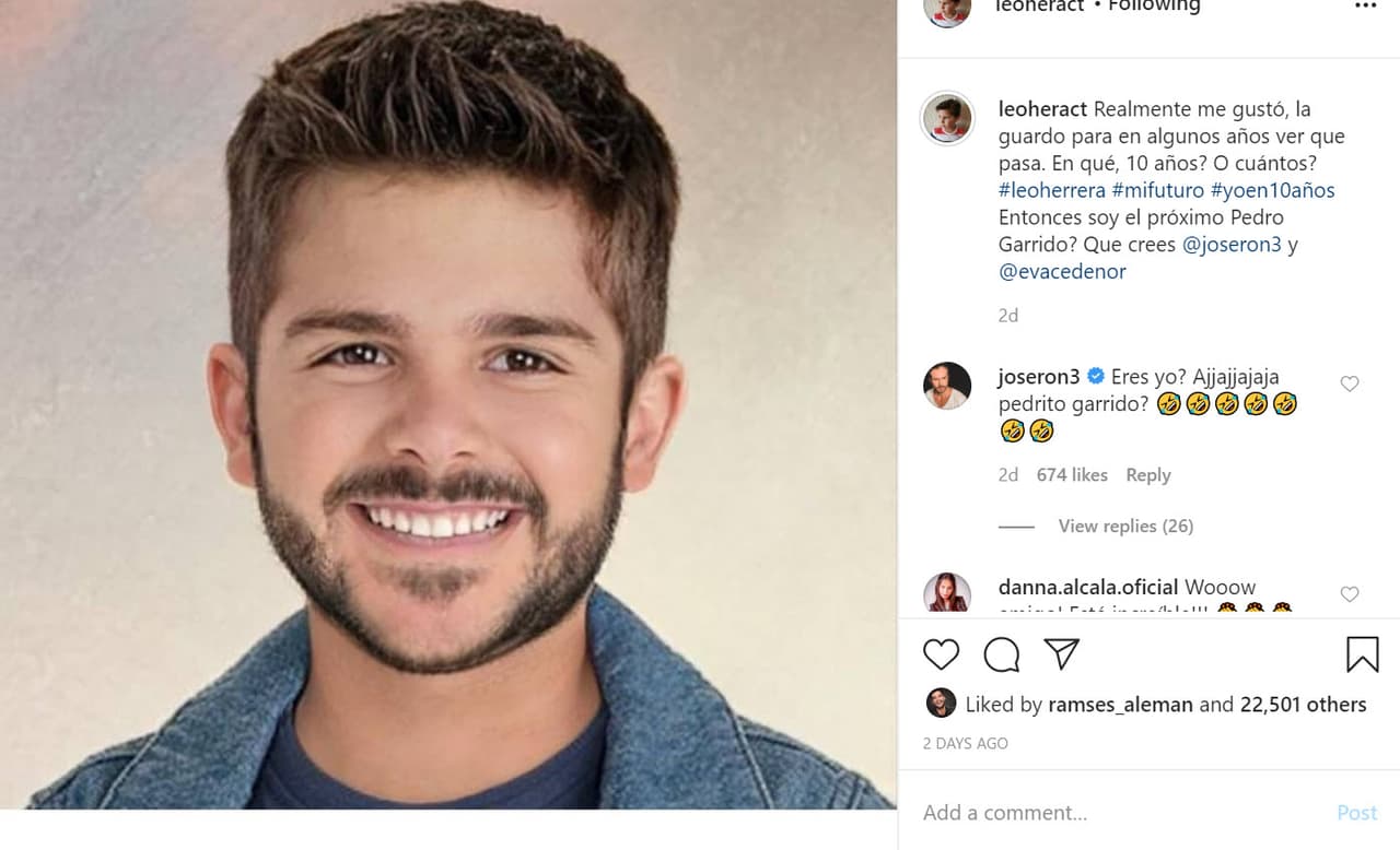 En realidad, se trató de un look ficticio. Fue 
<b><a href="https://www.instagram.com/p/CDDkU5rpo1g/" target="_blank">este fotomontaje</a></b> en el que se simula cómo se vería si fuera un adulto. La barba y el bigote fueron clave para que descubriera algo.
<br>