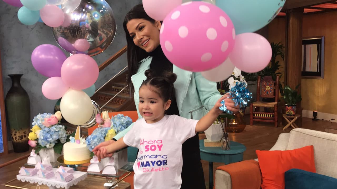 Giulietta cumplirá el próximo 5 de mayo tres años, justo un par de meses antes de que llegue este bebé.