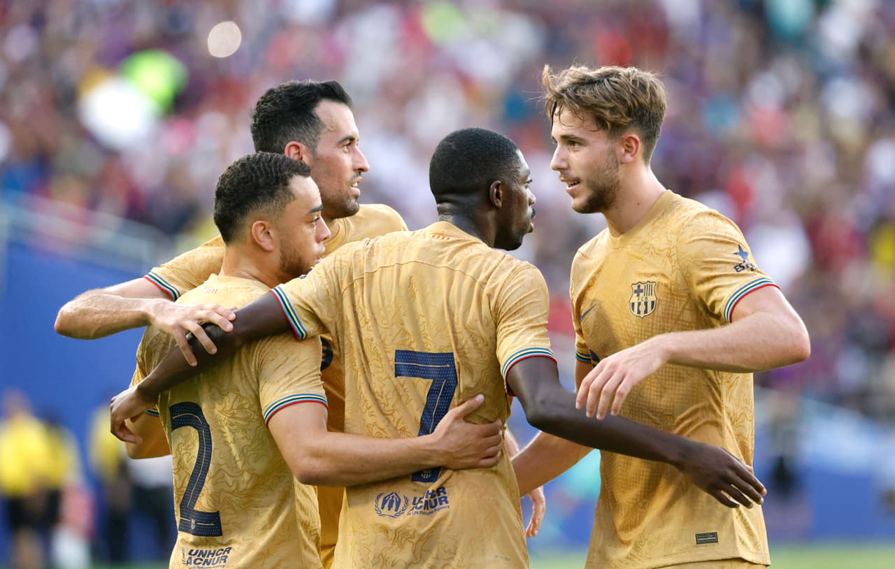 El Barcelona y la Juventus igualaron en el Cotton Bowl de Dallas gracias a los dobletes de Osumane Dembele y Moise Kean.