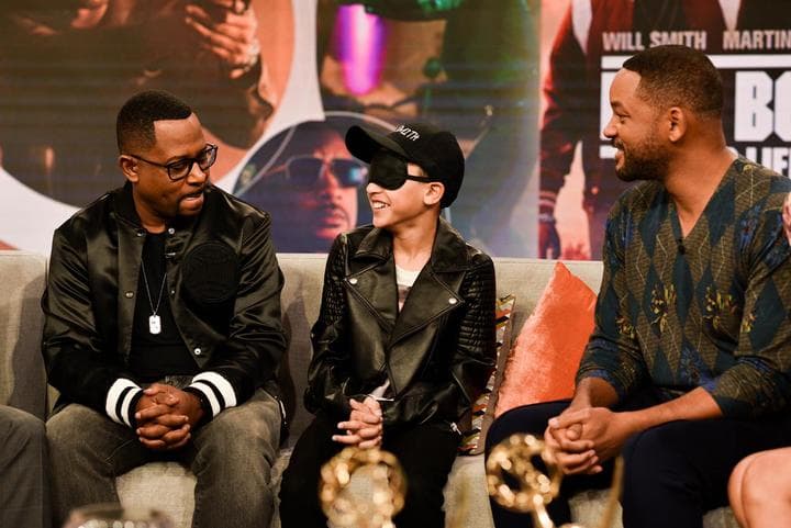 Anthony Márquez, de 11 años, quedó impactado al conocer a sus actores favoritos.