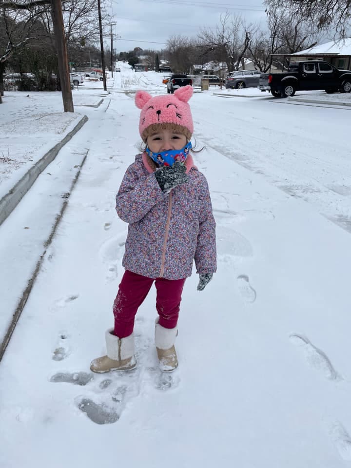 Televidentes del norte de Texas compartieron sus fotos disfrutando en la nieve. 
<br>