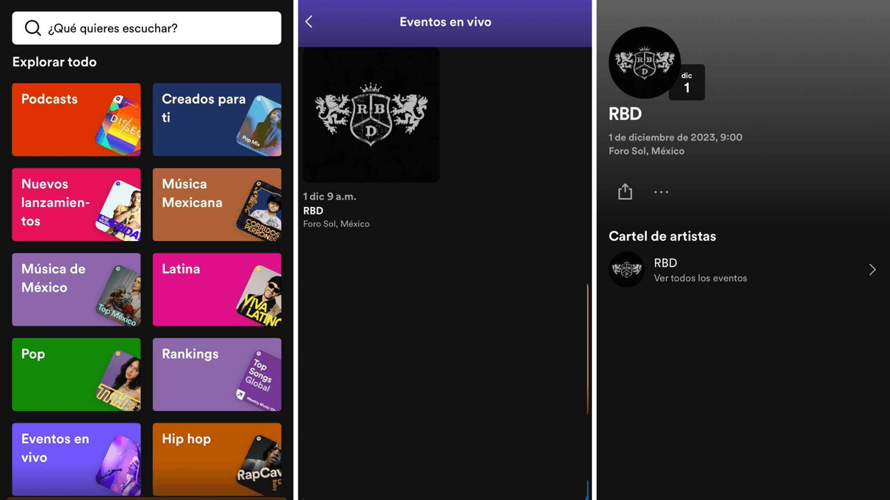 Spotify RBD