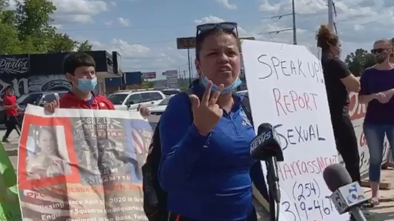 La familia de Guillén organizó una protesta pacífica en Killeen, Texas, el viernes 19 de de junio. Los viernes de cada semana se llevan a cabo manifestaciones para exigir información sobre la desaparición de la soldado de Houston.