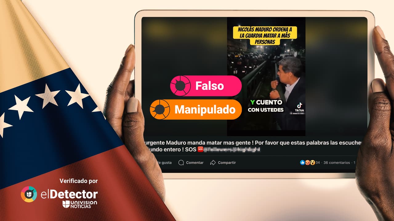 Ese video de Maduro ordenando a la guardia nacional matar y torturar gente está manipulado