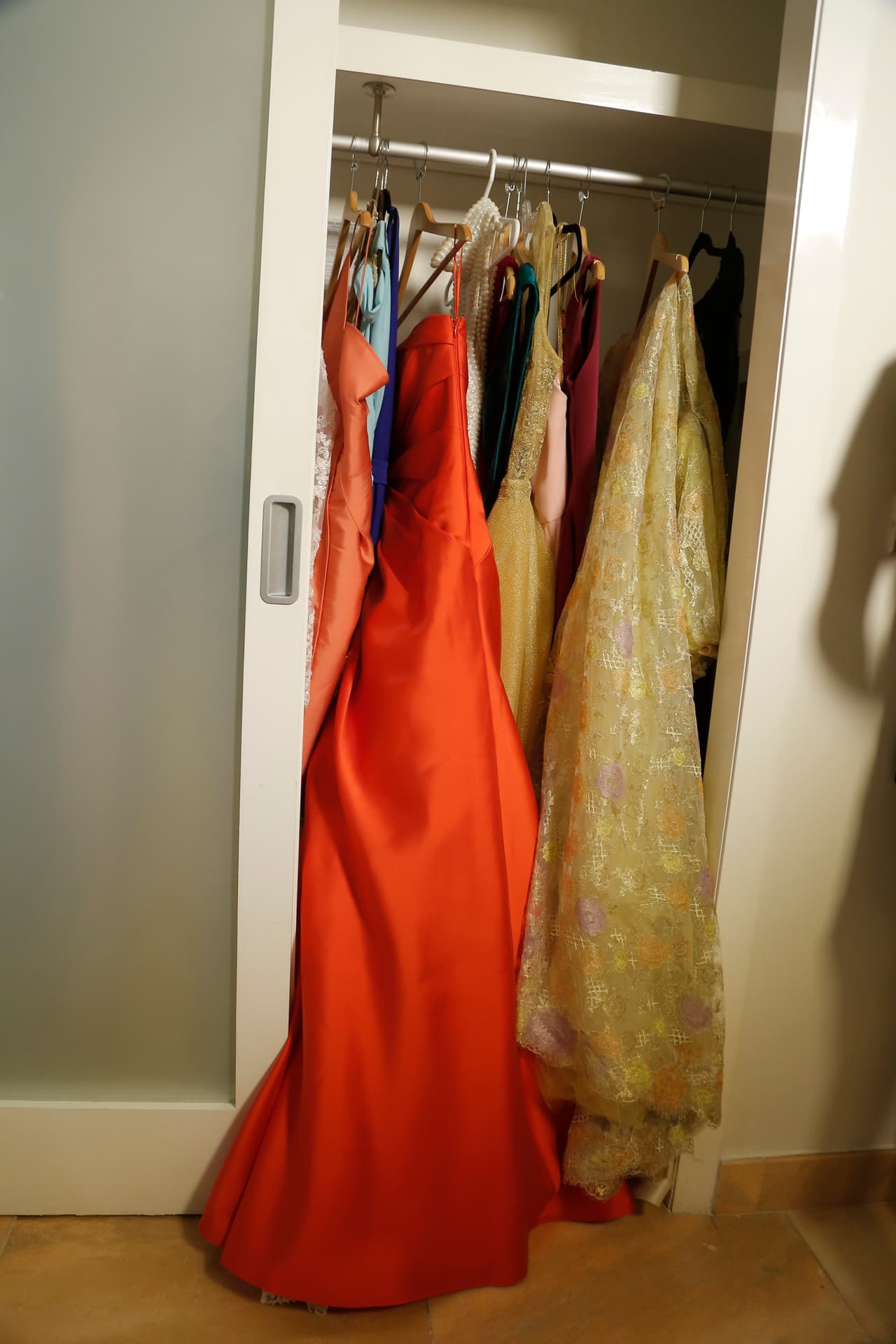 Fue un vestido bordado a mano.