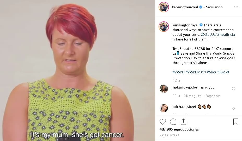 Otra mujer lee: "Es mi madre, ella tiene cáncer. Estoy tratando de ser fuerte por ella, pero tengo miedo y no sé qué hacer”.