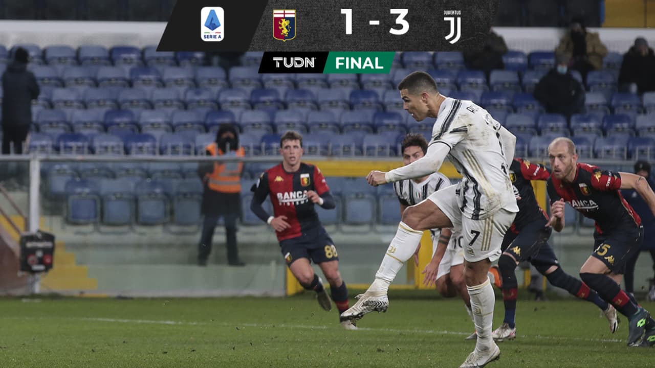 Con doblete de Cristiano Ronaldo,  Juventus derrota al Genoa