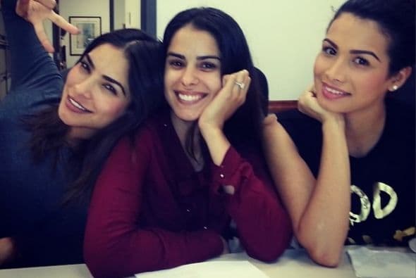 Con el mejor humor en las juntas previas al programa.