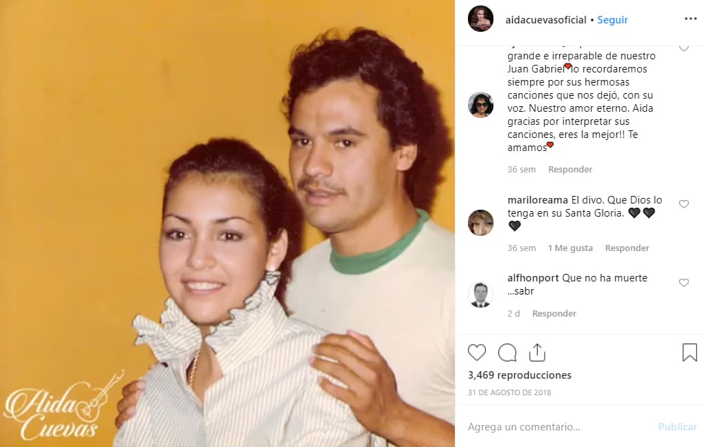 Aída Cuevas y Juan Gabriel fueron amigos muy cercanos, incluso, el 'Divo de Juárez' fue padrino de Rodrigo.
<br>