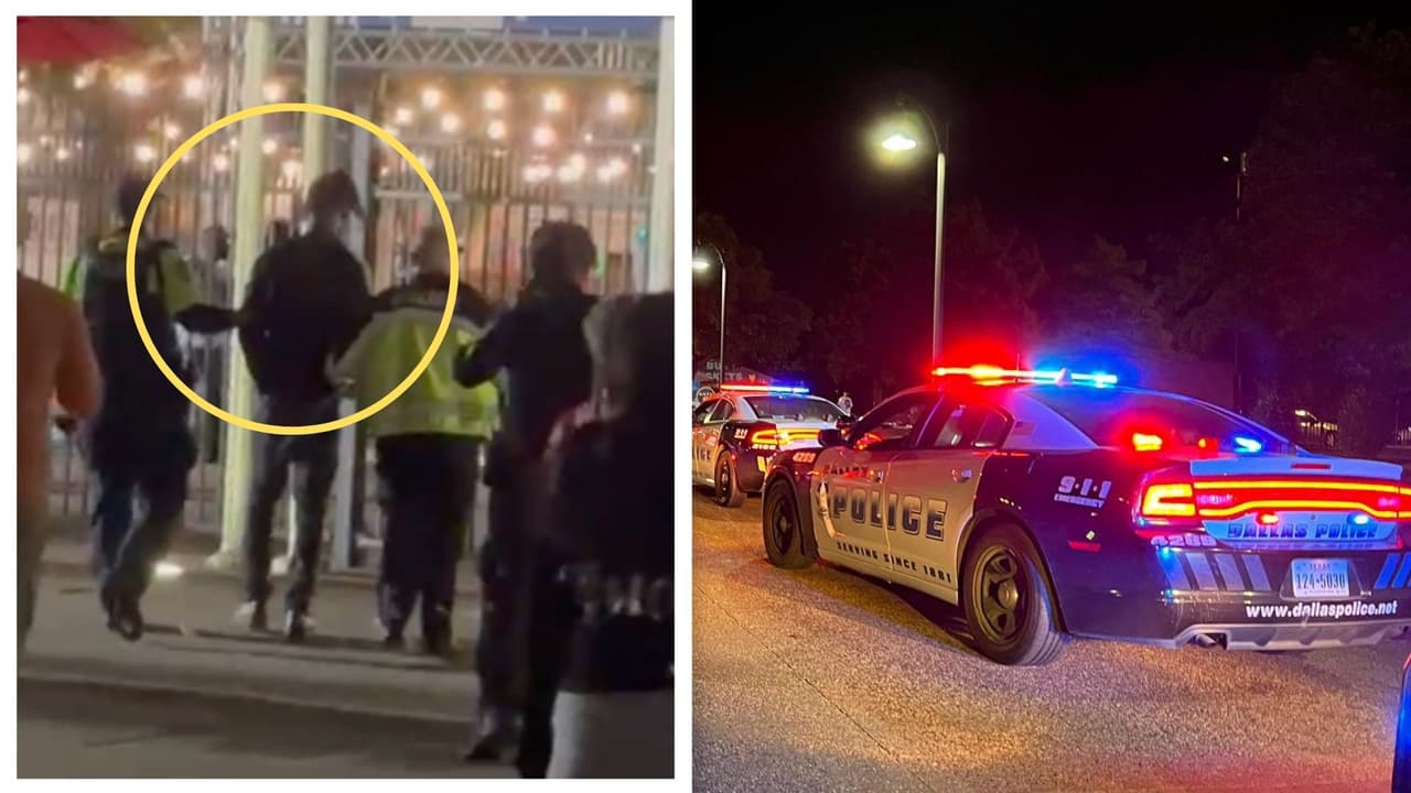 Momento de la captura de Cameron Turner, responsable del tiroteo en la Feria Estatal de Texas por parte de la Policía de Dallas.