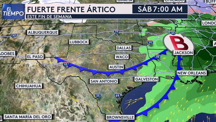 Un nuevo frente ártico afectará al estado de la Estrella Solitaria en los próximos días. Aunque sus primeros efectos se esperaban para el domingo 19 de enero, los modelos revelan que se adelantará y comenzará a impactar nuestra región desde el sábado, según resalta nuestra meteoróloga Nelly Carreño.