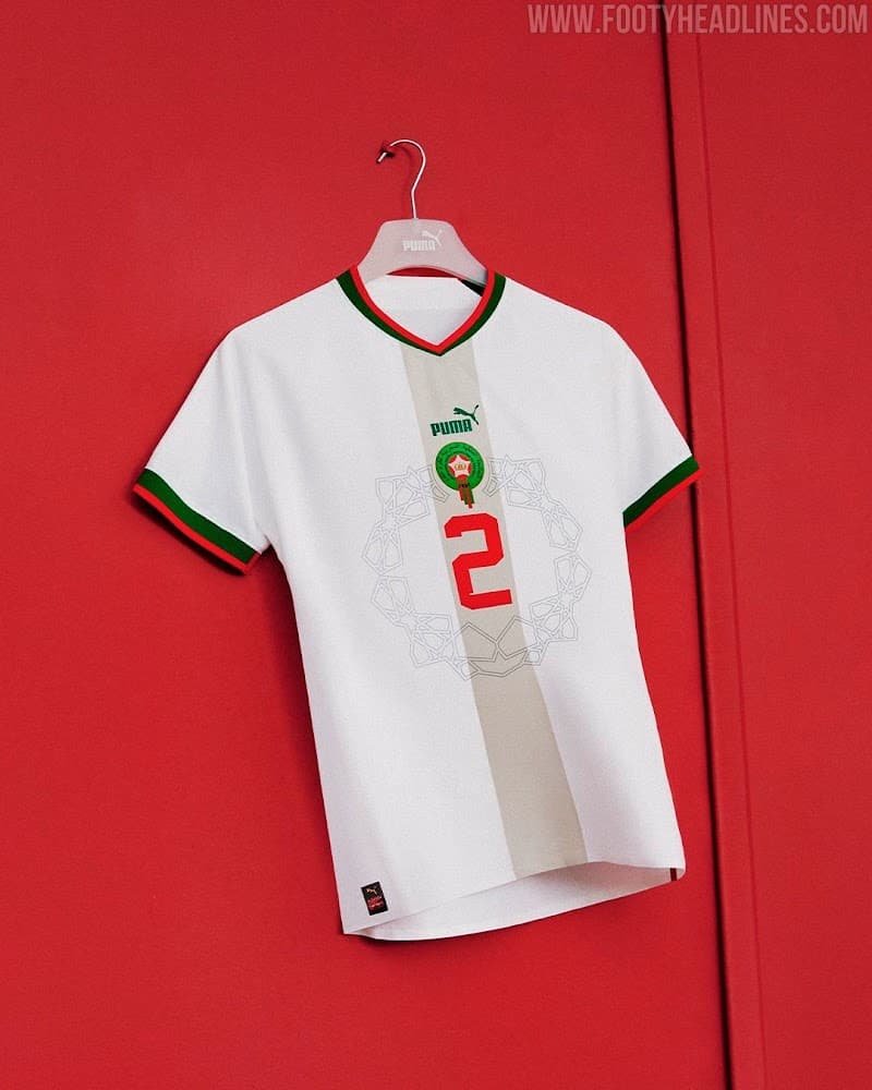 MARRUECOS, VISITANTE. Las distintas marcas patrocinadoras se han lucido con los diseños para el Mundial Qatar 2022.