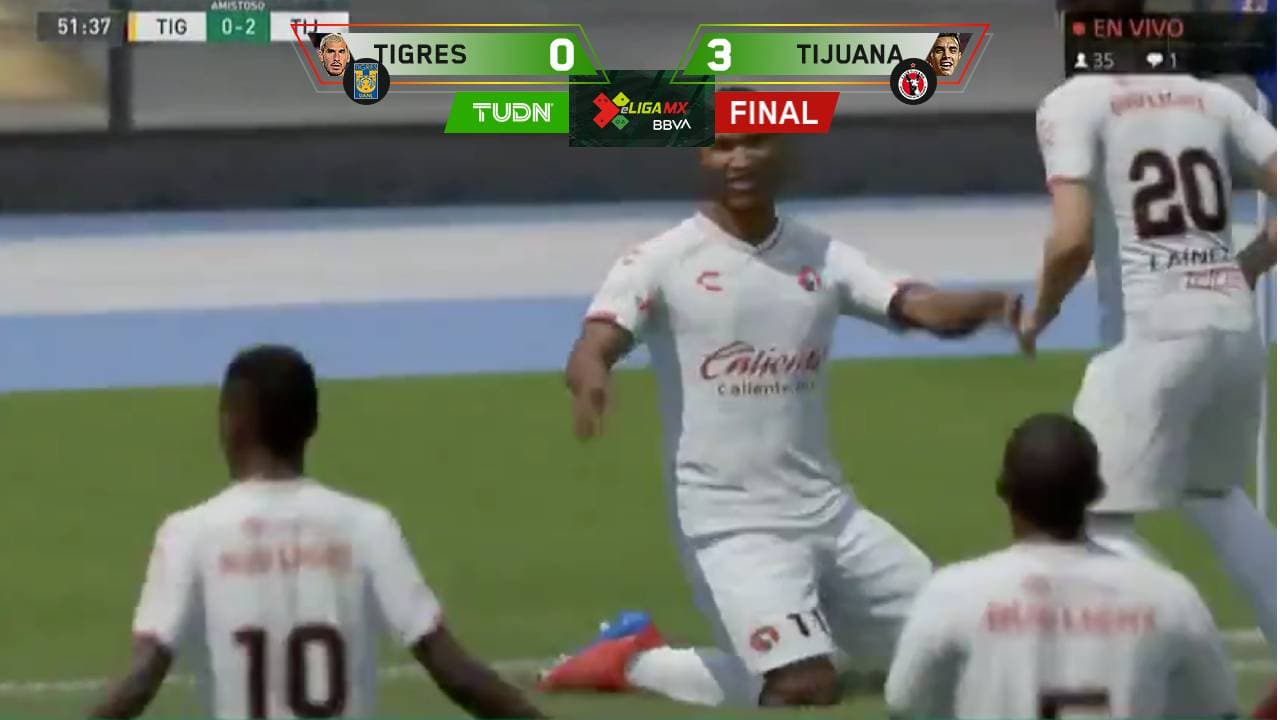 Un Xolos en alza deja casi eliminado a Tigres en la eLiga MX 

