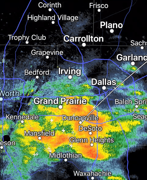 Lluvias intensas llegarán al Metroplex en las próximas horas