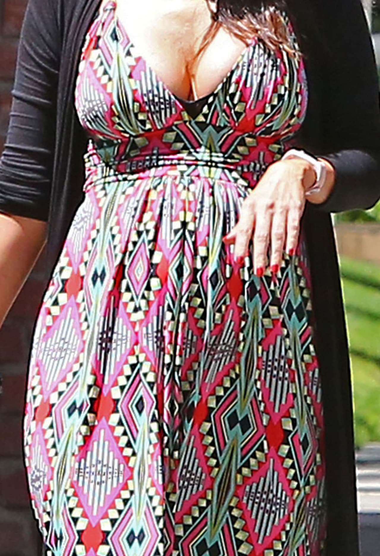 Así luce ya su pancita.