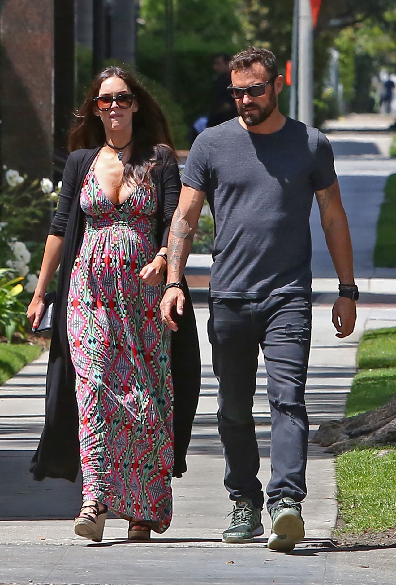 Megan Fox y Brian Austin Green son vistos en público por primera vez desde anunciar su embarazo.