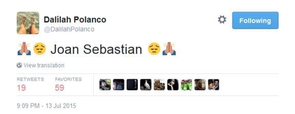 Dalilah Polanco: "Joan Sebastian".