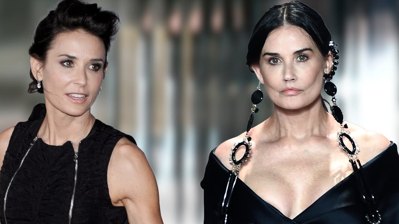 ¿Demi Moore se hizo cirugía? Estas fotos del desfile de Fendi despiertan sospechas