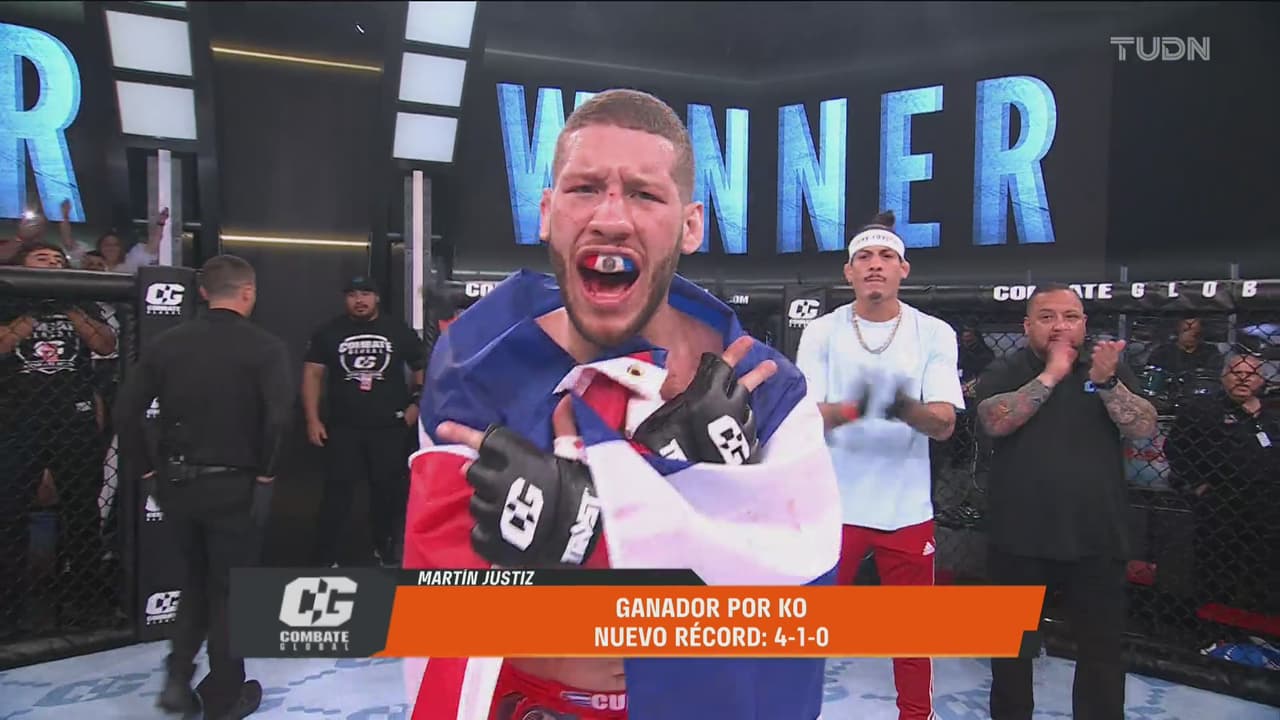 Combate Global: Jair Pérez noquea a Mauricio Eguiluz en 37 segundos 