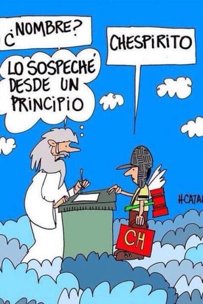 Hasta en el cielo utilizan sus frases. (Fotografía tomada de Twitter)