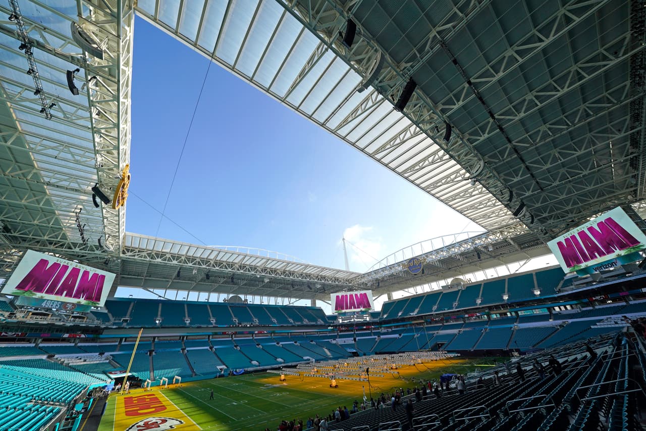 El Hard Rock Stadium listo para conocer al nuevo campeón de la NFL
