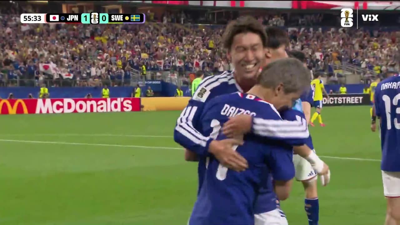 ¡Por fin cayó el gol! Maeda rompe el cero y desata la locura japonesa