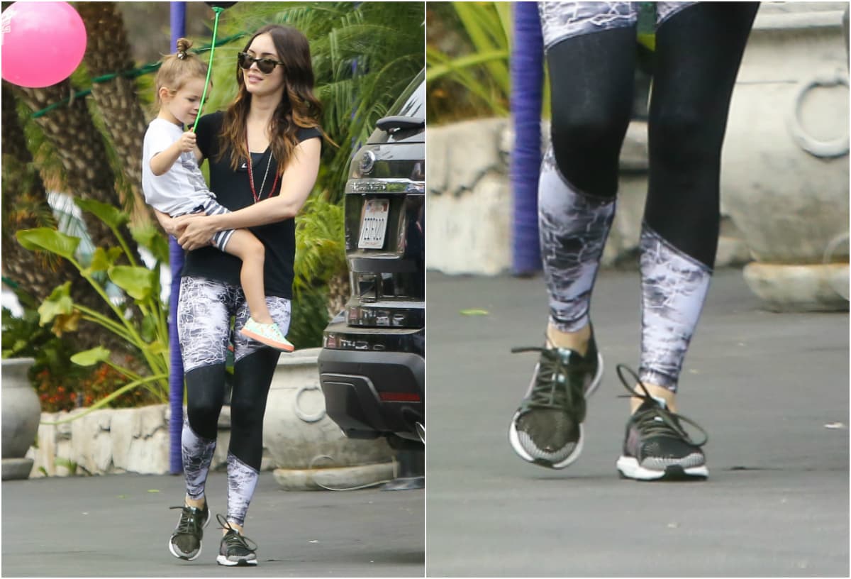 Megan Fox se caracteriza por una figura envidiable. ¿Y cómo lucir en el 'gym' de la escuela como ella? Sencillo: tenis grandes con agujetas circulares.