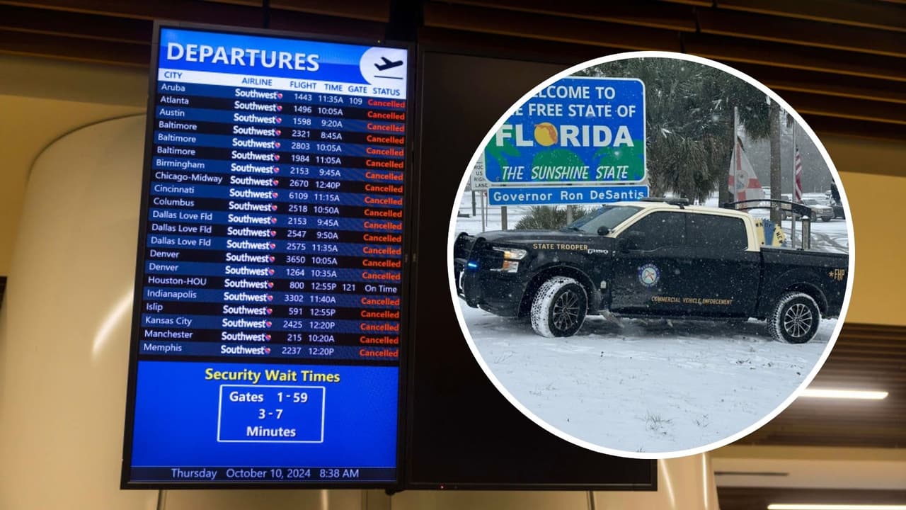 Tormenta invernal causa cancelaciones y retrasos en vuelos desde Orlando